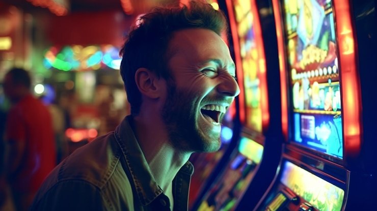 Tampilan meja Live Roulette dengan dealer dan roda permainan